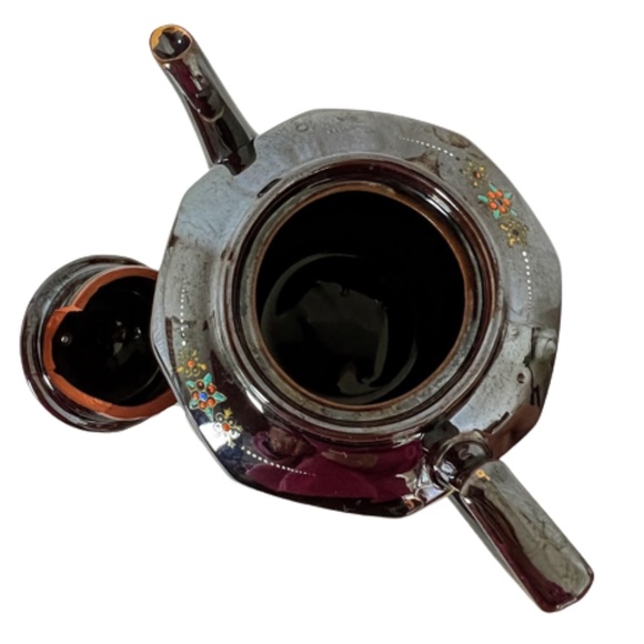 1940s Ceramic Moriage Gold Gilt Teapot Japan - Picture 5 of 8